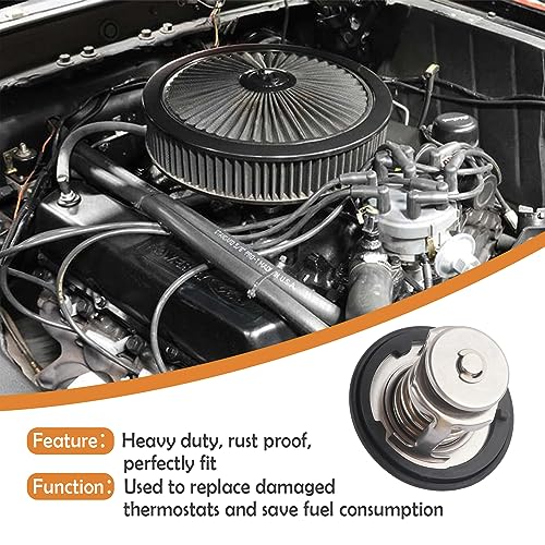 Image of Thermostat for Car,Heavy Duty Engine Coolant Thermostat Compatible with Honda Civic Accord Acura EL CL,Automotive Replacement Engine Thermostats OEM#19301-PAA-306,19301-RNA-315