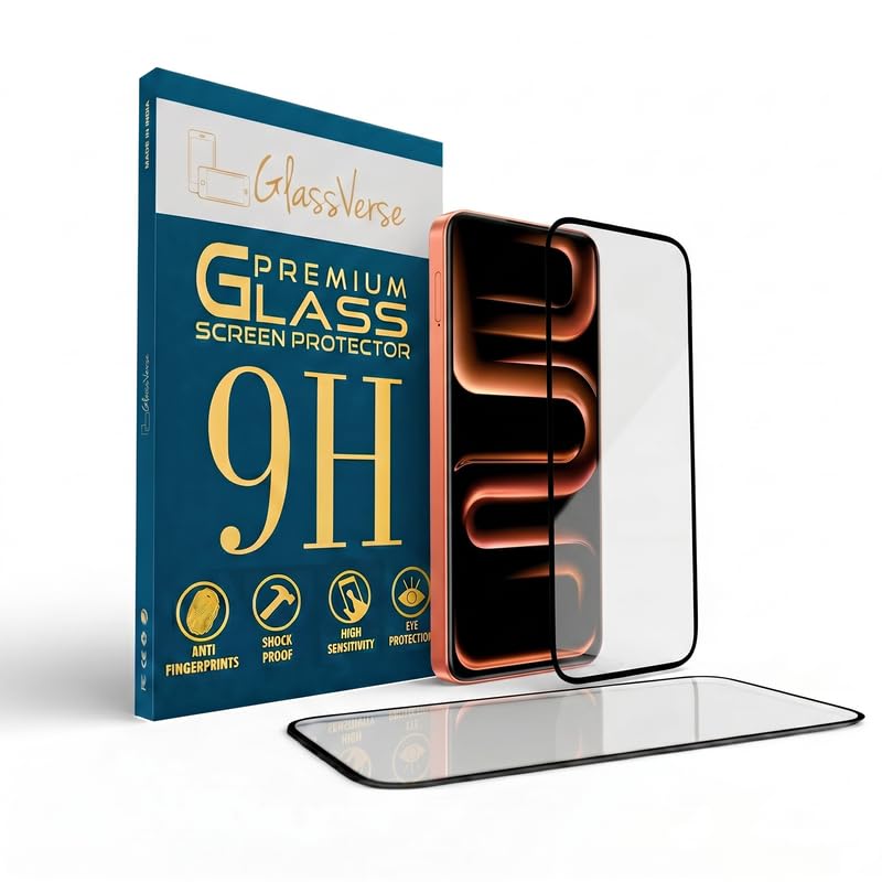 Image of GlassVerse Toughened Oleophobic Tempered Glass For Infinix Note 60 Pro (Pack Of 2) with Free Installation Kit. Full screen Coverage - 6.78 inch