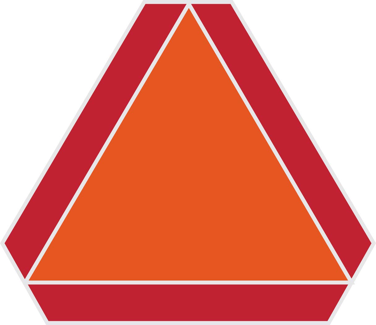 Hillman 840628 Segnale Per Veicoli Lenti – 35,6 X 40,6 Cm, Triangolo Rifrangente In Alluminio, Bianco - 3
