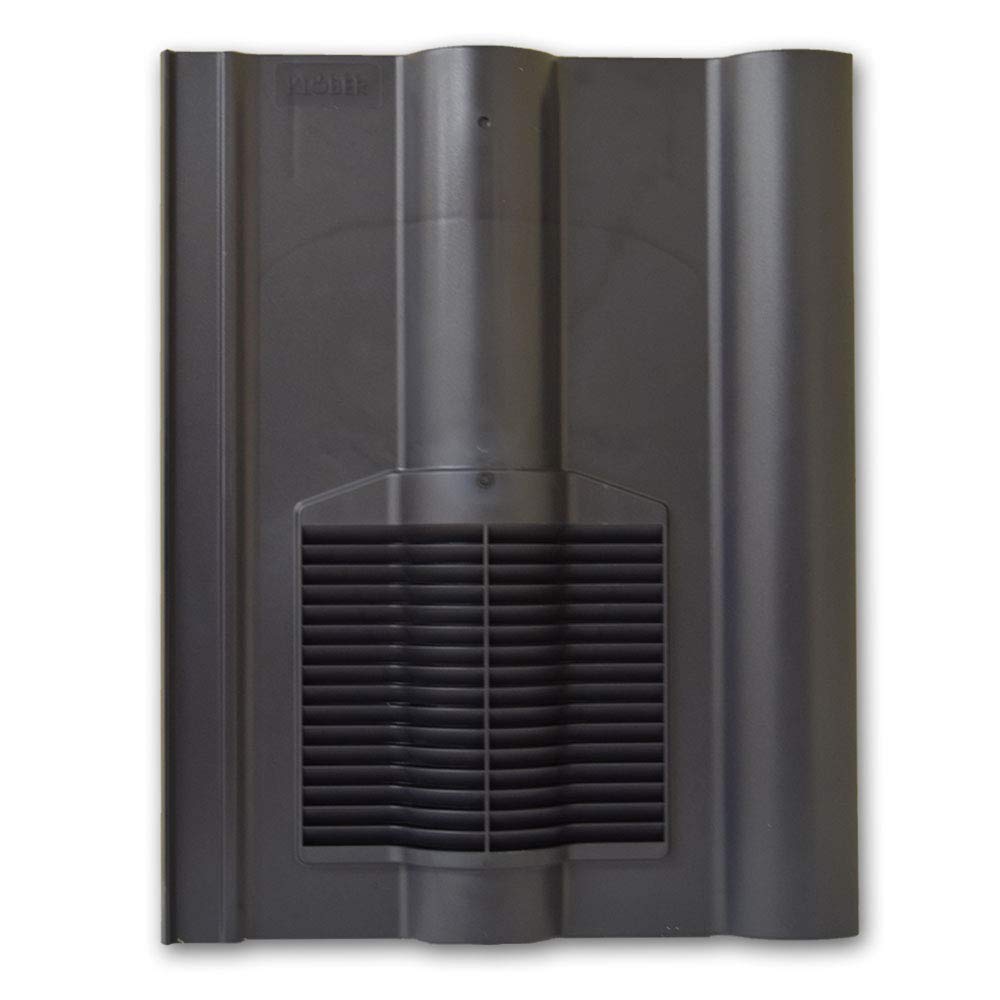 Klober Grey Roof Tile Vent - Double Roman Vents For Sandtoft, Marley, Redland & Russell Tiles