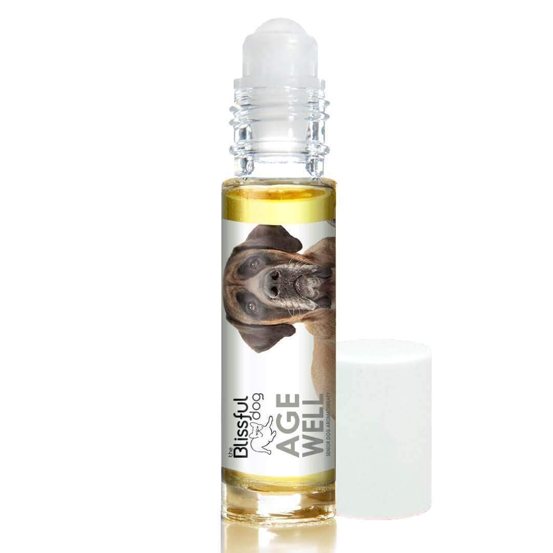 The Blissful Dog Mastiff Age Well Dog Aromatherapy Roll-On Bottle for Your Dog's Peaceful Ageing