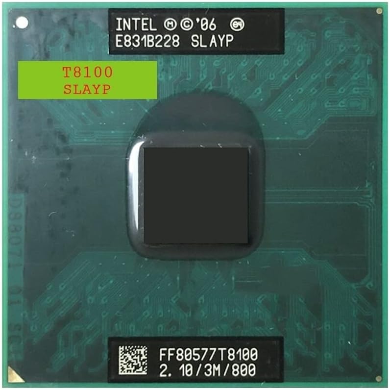 Intel Core 2 Duo T8100 SLAUU SLAYZ 2.1 GHz Dual-Core Dual-Thread CPU Processor 3M 35W Socket P