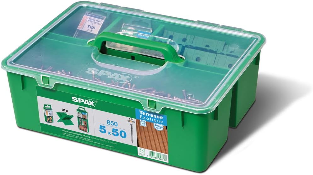 Spax Green Box Terrace 5 x 50 Professional Set Terrace for 25-28m2