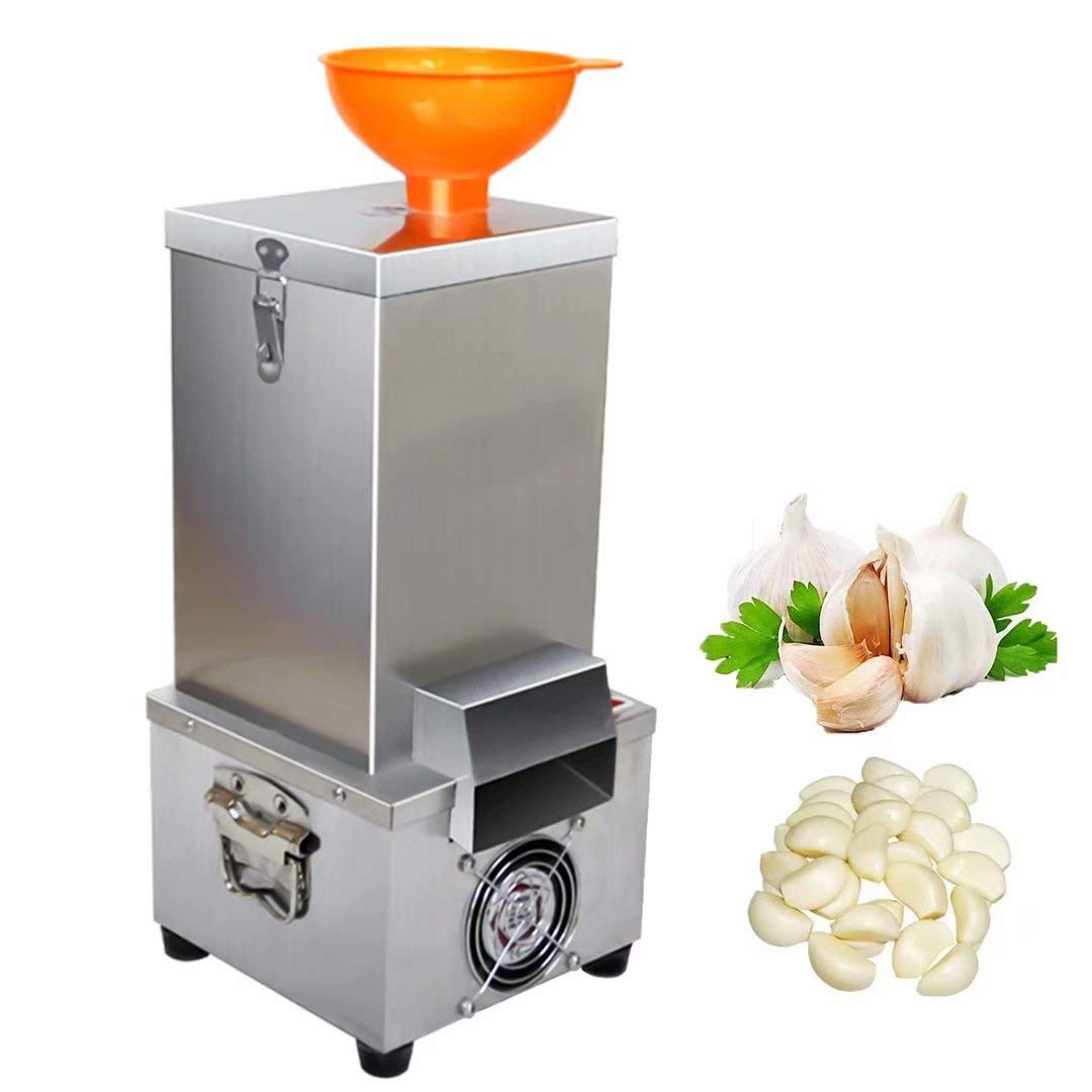 AYCDL Electric Garlic Peeling Machine,180W Garlic Stripper with Funnel 25kg/h Automatic Garlic Peeler Garlic Separator for Commercial Household