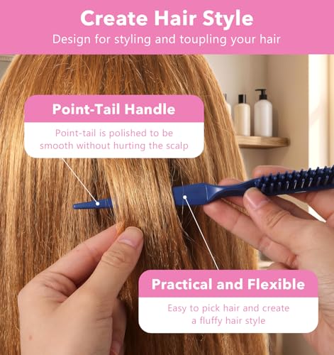 Pack 4 Peines 3 Filas para Cabello Natural miniatura 5