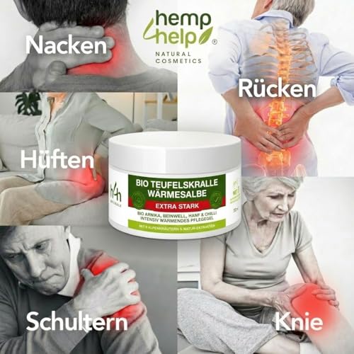 H4H Teufelskralle Salbe Extra Stark, wärmend, für Rücken & Nacken, 200 ml – Ansicht 2