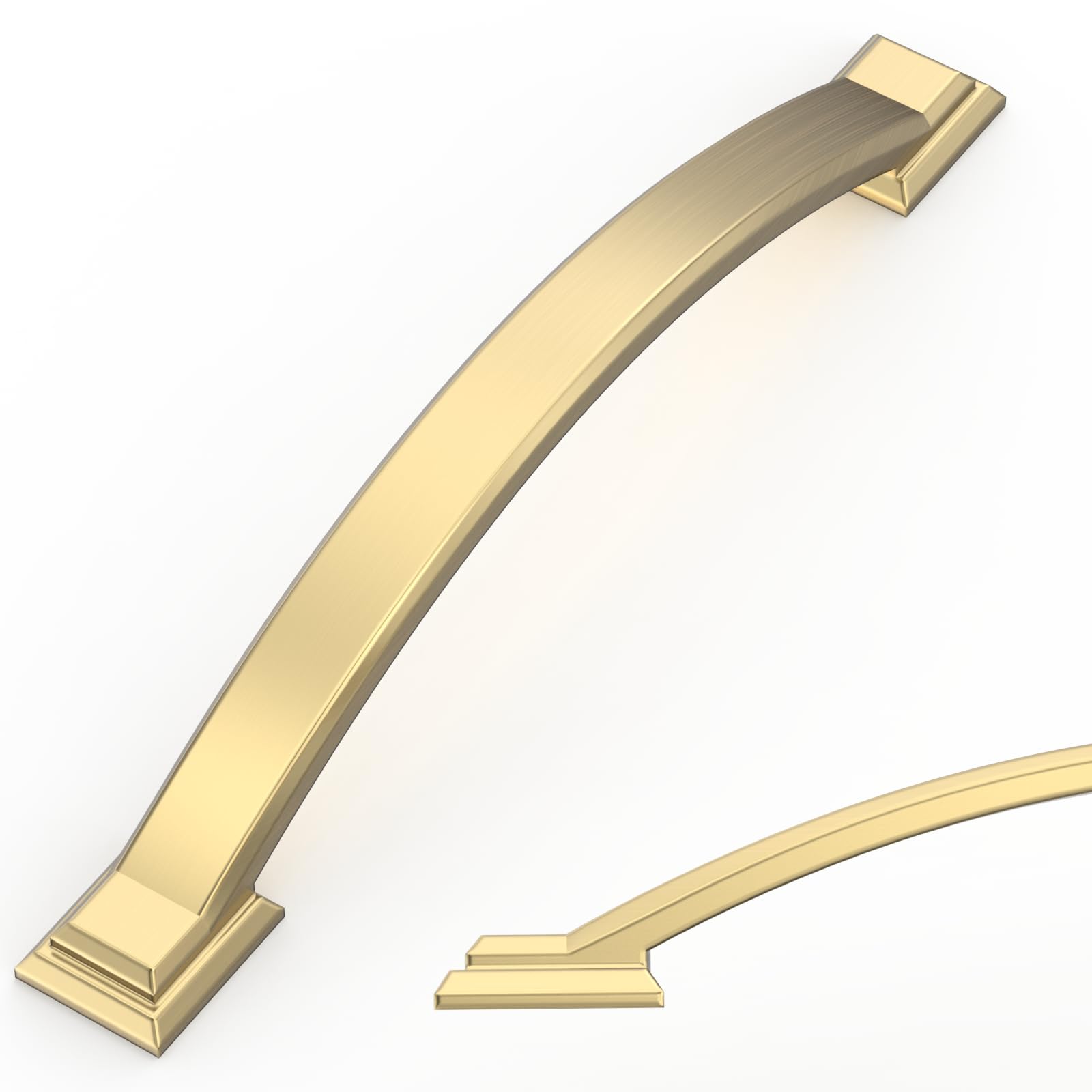 Amerdeco 10 Pack Champagne Bronze Zinc Alloy Cabinet Pulls 128mm Kitchen AM035
