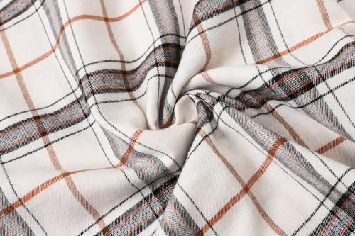 Image of SANGTREE Women and Girls Long Sleeve Flannel Casual Button Down Plaid Shirt