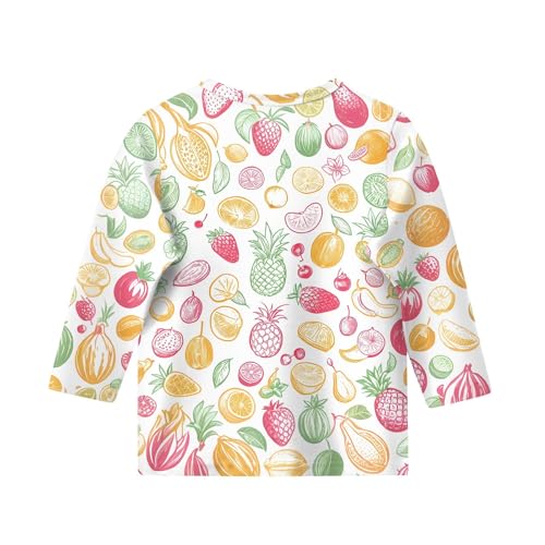 Clothes for Teen Girls 3/4 Sleeve Crew Neck Cute Tops Graphic Blouses Fall Winter Pullover Loose Fit Half Sleeve Tops2