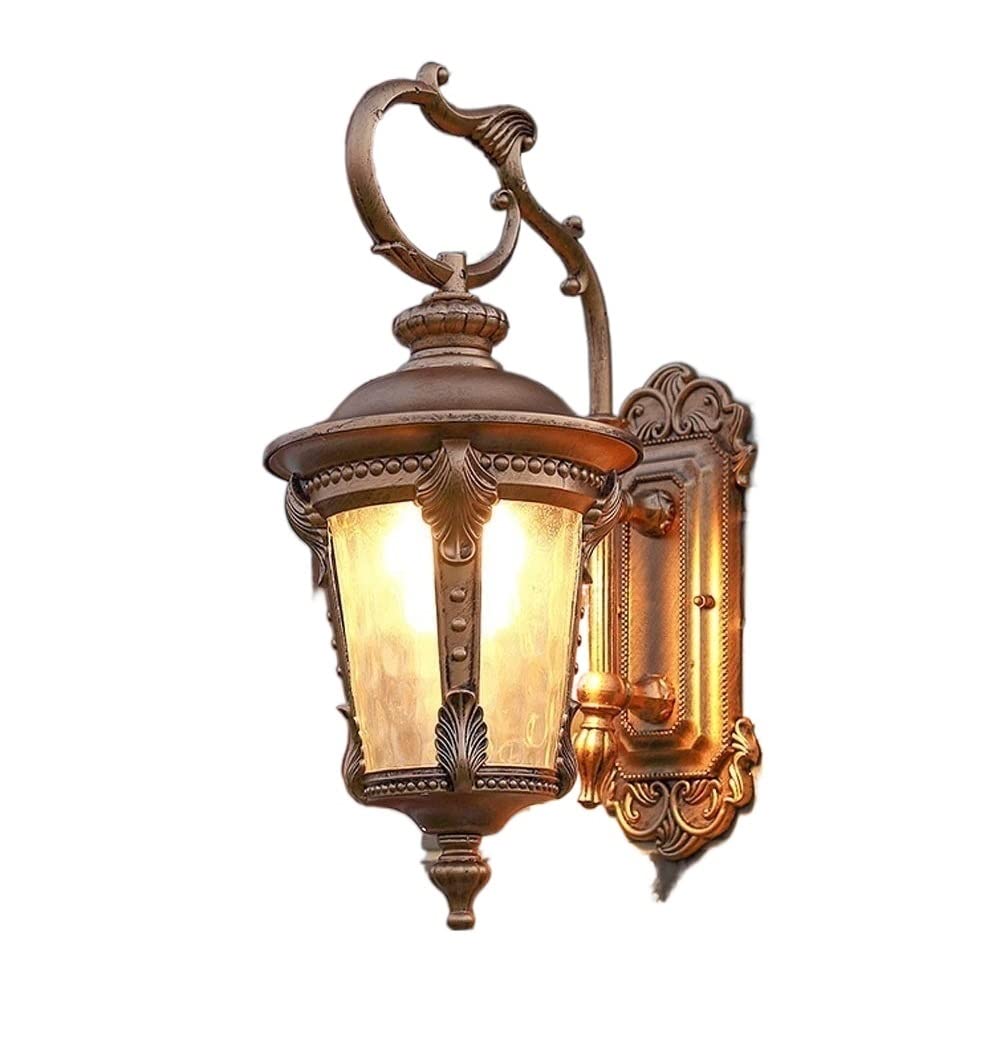 Lanterne de mur de patio pour illuminer vos soirées d'été en terrasse de villa