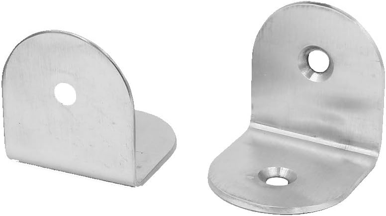 40mmx40mmx37mm 90 Shelf Brackets & Supports Degree Angle Bracket Brace Silver Brackets Tone 20pcs