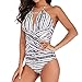 Produktbild VEMOW Bikinis Heißer Elegante Damen Plus Size Kostüm Gepolsterter Badeanzug Monokini Sommerurlaub Push Up Bikini Sets Bademode(Schwarz, 42 DE / 3XL CN)