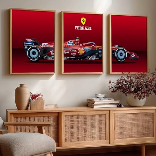 Image of kotart Big Sports Car Framed Posters Gift Items for Boys Room Wall Decoration Bedroom Living Room Office Studio Decor | Car Poster Frame for Wall Decor Set Of 3 Size (13 X 17 inch)
