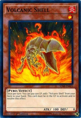 Amazon.com: Yu-Gi-Oh! - Volcanic Shell - SDSB-EN021 - Common - 1st Edition 