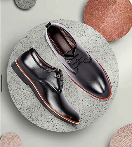 Image of Zixer Synthetic Leather Mens Formal Shoes || Office Formal Shoes Men Stylish|| Formal Shoes for Men Patent Leather Lace Up Party Formal Shoe