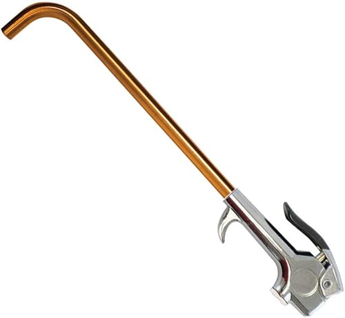 Pistola de soplado Air Bender, pistola de soplado de aire doblada de 90 grados, aluminio anodizado con accesorio de compresor de aire NPT de 1/4 de