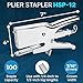 IDL Packaging HSP-12 Heavy-Duty Metal Plier Stapler, Silver - Works with 7/16