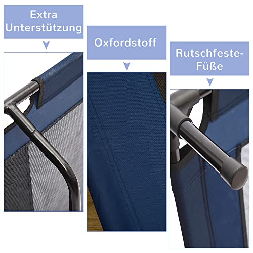 PawHut Hundeliege Outdoor, Erhöhtes Hundebett für Grosse Hunde, Kühlende Haustierliege Katzenbett mit Waschbares Mesh Metallrahmen für Garten Camping, 92 x 76 x 18 cm, Blau