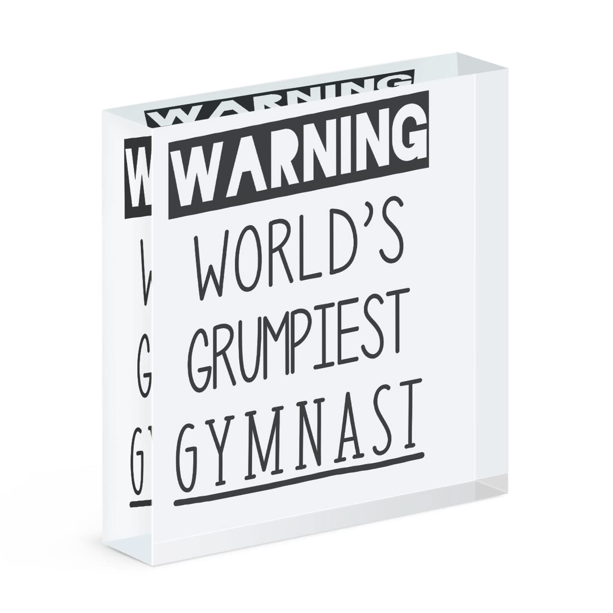 Cadre photo acrylique gymnaste grincheux Gift Base pour decoration bureau