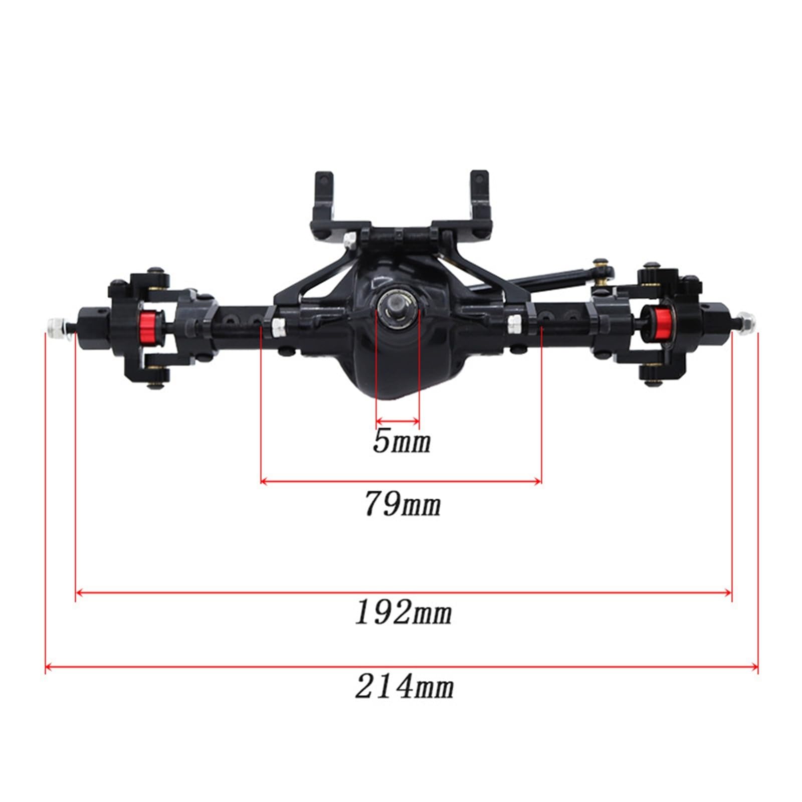 PEGGYLIN Metall Vorne Mitte Hinterachse Mit Servo Basis Fit for 1/10 RC Rock Crawler Auto Axial SCX10 RC4WD D90 Upgrade Teile