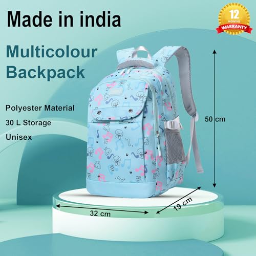 Image of Tinytot 30 Litre Waterproof School Backpack Bags for Women - Large 19 Inch Laptop Bag for Boys &Girls 12+ Years, College Bag for Girls and Boys, Men, Women - Ideal for Office, Travel, School, College