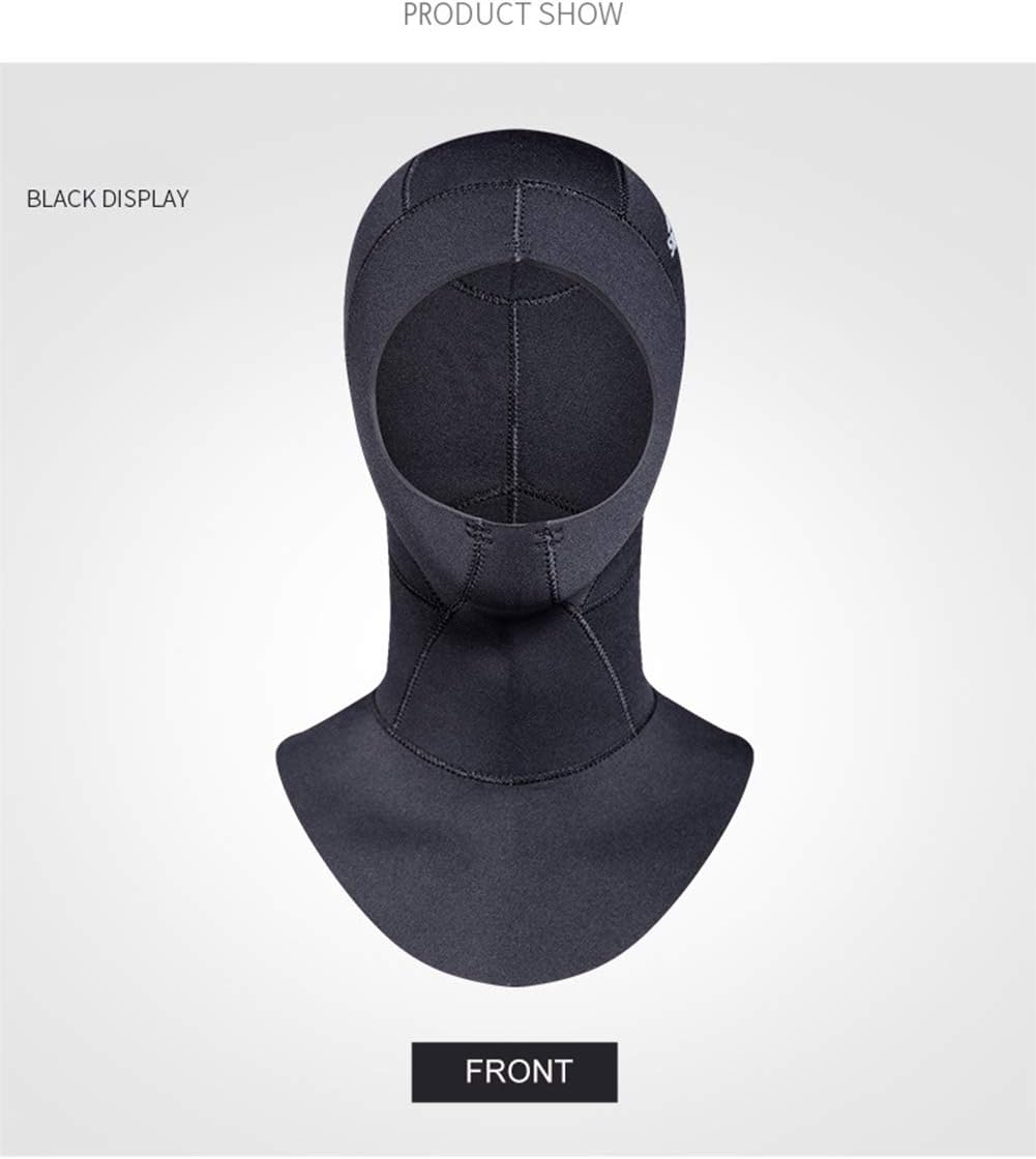 DiNeop Neoprene Scuba Diving Hood 3MM Wetsuit Diving Cap for Men Women, Bib Dive Hood Warm Durable Stretchable for Snorkeling Surfing Kayaking Swimming Sailing Canoeing Water Sports : Sports & Outdoors