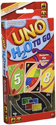 Mattel Games UNO H20 To Go, juego de car