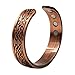 Reevaria - Pure Copper Magnetic Heavyweight Cuff Bracelet for Men, with 8 Magnets 3500 Gauss