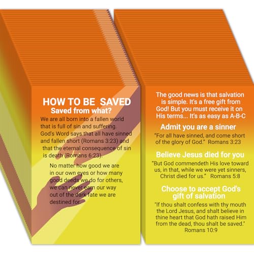Fankya 240pcs Spanish Gospel Tracts Plan of Salvation Cards Pocket