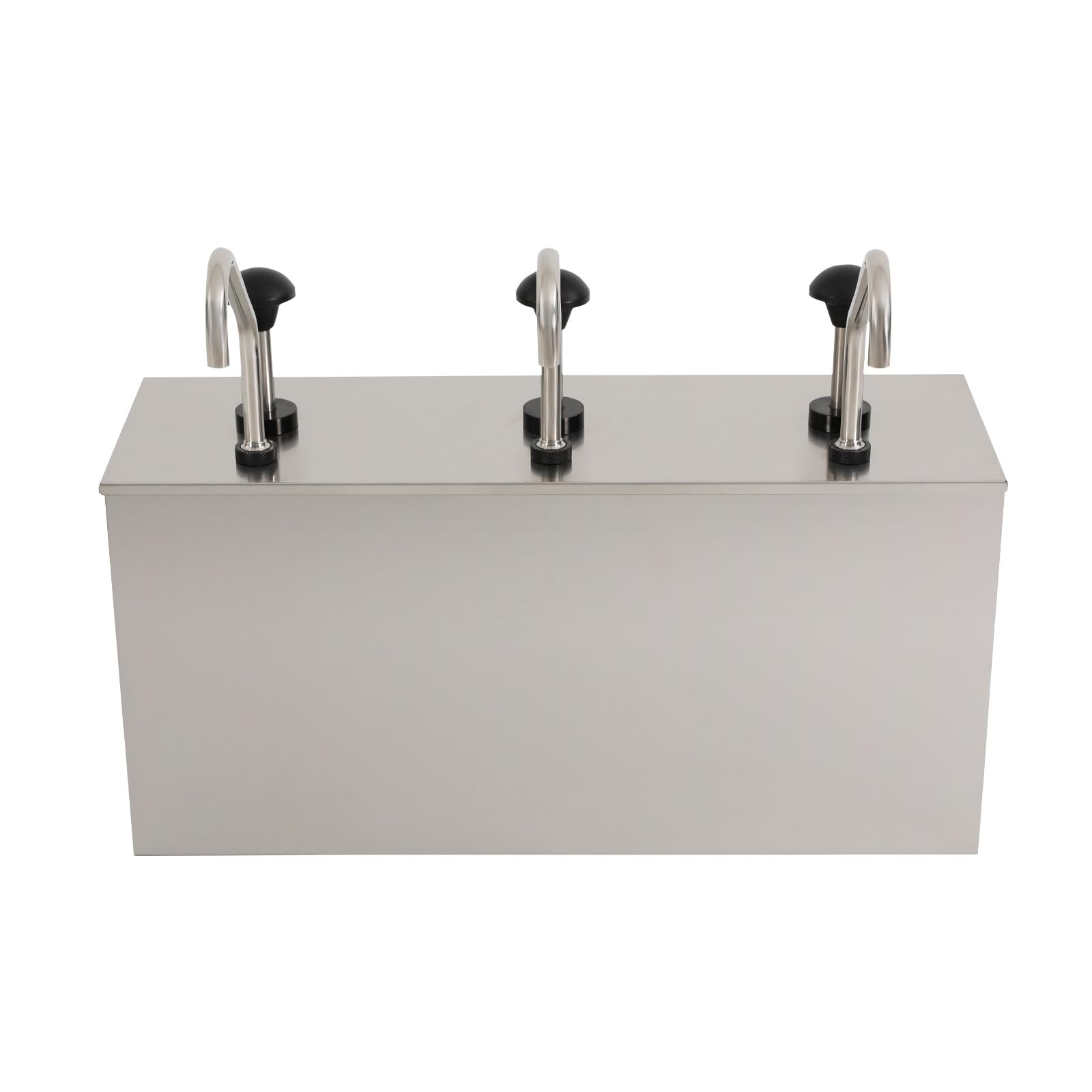 Saucenspender, 3 Köpfe 3x4L Soßenspender, Edelstahl Soßenpumpenspender, 54,4cm 6,46kg, separate Kammern für Küche und Restaurant