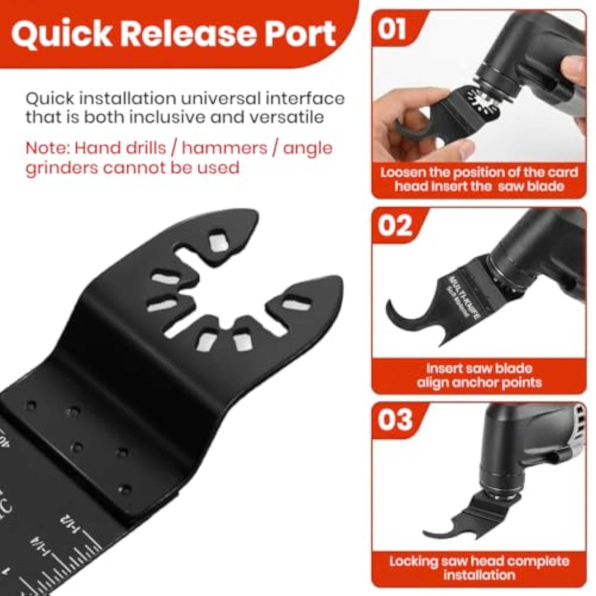Oscillating Multitool Hook Blades for Soft Materials