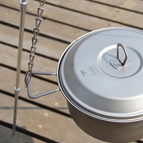 Keith Ti1600 BBQ Parts Titanium Hanging Chain Camping Cookware Hanging Chain - Image 4