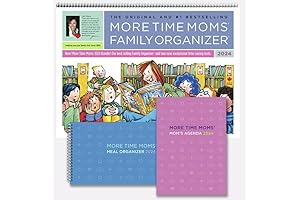 More Time Moms Wall Calendar 2024 – Family Organizer & Planner