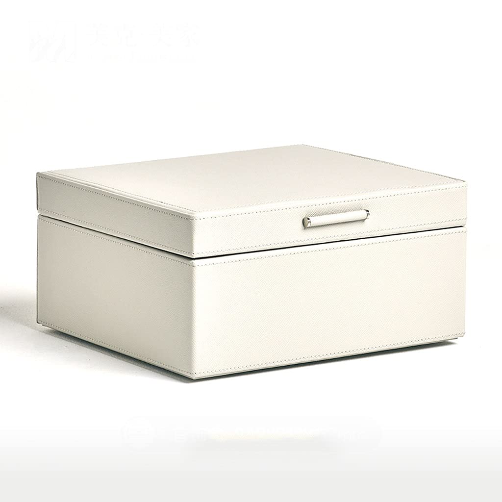 LLXYWJ Caja de joyería, Organizador portátil de Doble Capa, Anillo, exhibición de Reloj de Viaje, Estuche de Almacenamiento para Pendientes y Collar