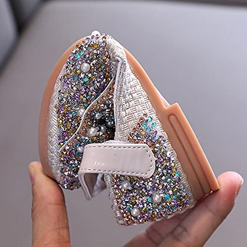 Generic Girls Jelly Shoes Size 12 Girls' Single Shoes Spring and Autumn Colored Diamond Bow Knot Small Medium Kids Girls Slides4