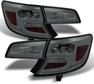 For 12-14 Toyota Camry Smoked Smoke LED Light Tube Design Rear Tail Lights Brake Lamps Replacement 4pcs - coolthings.us