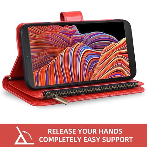 Coque Samsung Xcover 5 fleurie en cuir pour regarder vos vidéos en mains libres