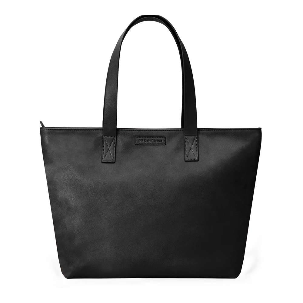 DailyObjects Womens Latest Tote Bag,Spacious,Stylish,Sturdy Vegan Leather Handbag With Zip Closure And Laptop Compatibility,Handcrafted Ladies Shoulder Purse For Daily & Office Use-Black - Utility (B07LH4SNL5) Amazon Price History, Amazon Price Tracker