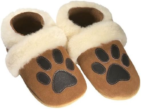 Pedoodles 039 - Next Steps Collection - The Northwoods Shoes - Brown Suede-Lambs Wool - Size Large