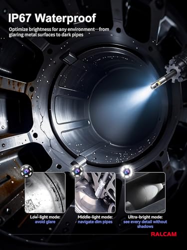 Image of Ralcam 360 Articulating Borescope Dual Lens, 0.25in Slim Probe