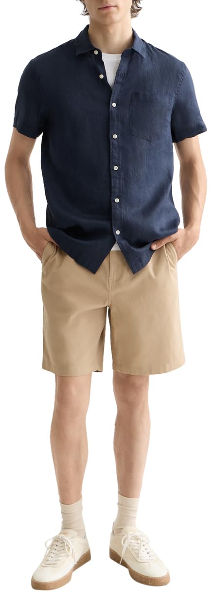 Scotch & Soda Linen SS Shirt Camiseta para Hombre