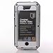 iPhone 5C Case,LISANA Gorilla Glass Luxury Aluminum Alloy Protective Metal Extreme Shockproof Military Bumper Heavy Duty Cover Shell Case Skin Protector for Apple Iphone 5c (Silver)