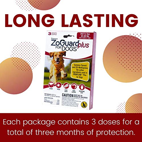 Zoguard Plus Flea And Tick Prevention For Dogs (Large - 45-88 Lb) #TOP4