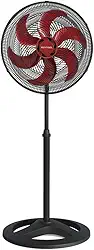 Ventisol Ventilador de Coluna Oscilante, Turbo 6 Pás Premium, Vermelho, 50cm, 127V