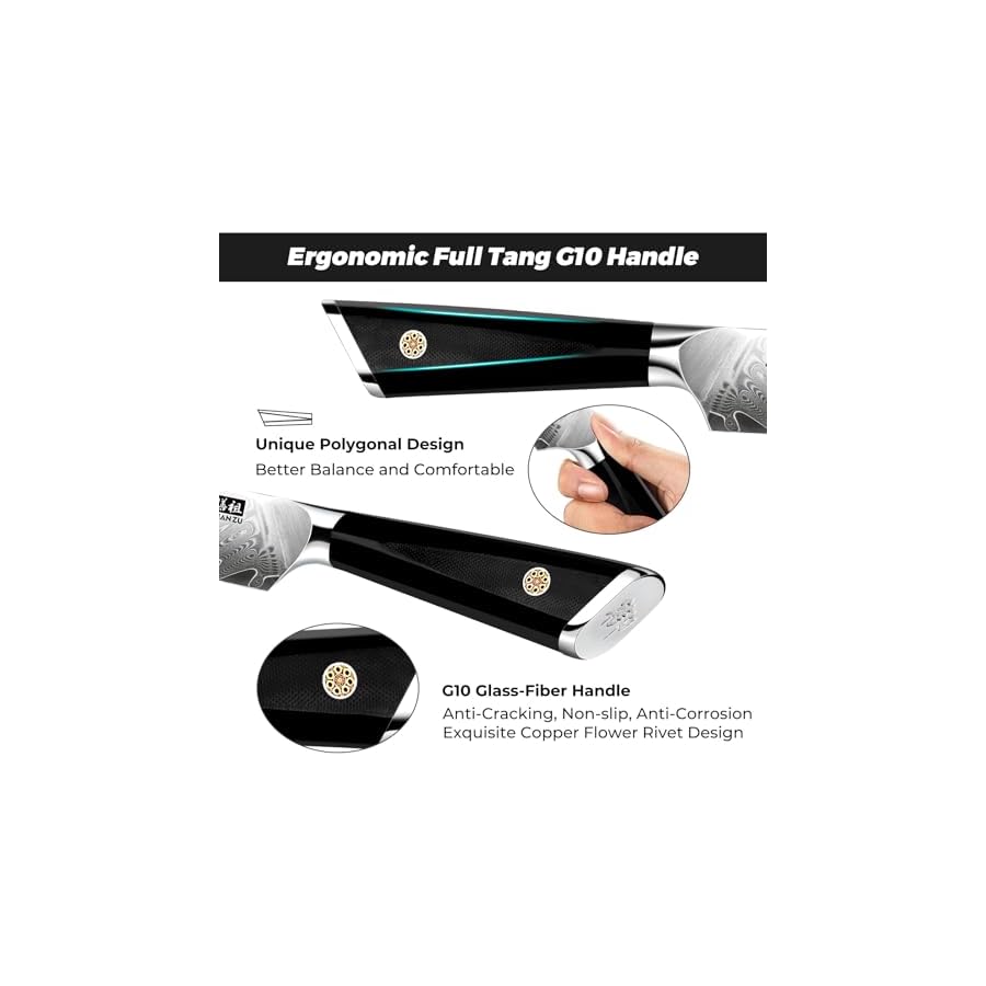 SHAN-ZU-3PCS-Damascus-Chef-Knife-SetJapanese-Steel-Kitchen-Knife-Set-Professional-Kitchen-Utility-Knives-Set-High-Carbon-Super-Sharp-67-Layer-Damascus-Steel-Cooking-Knife-Set-with-G10-Handle SHAN ZU 3PCS Damascus Chef Knife Set,Japanese Steel Kitchen Knife Set, Professional Kitchen Utility Knives Set High Carbon Super Sharp, 67-Layer Damascus Steel Cooking Knife Set with G10 Handle