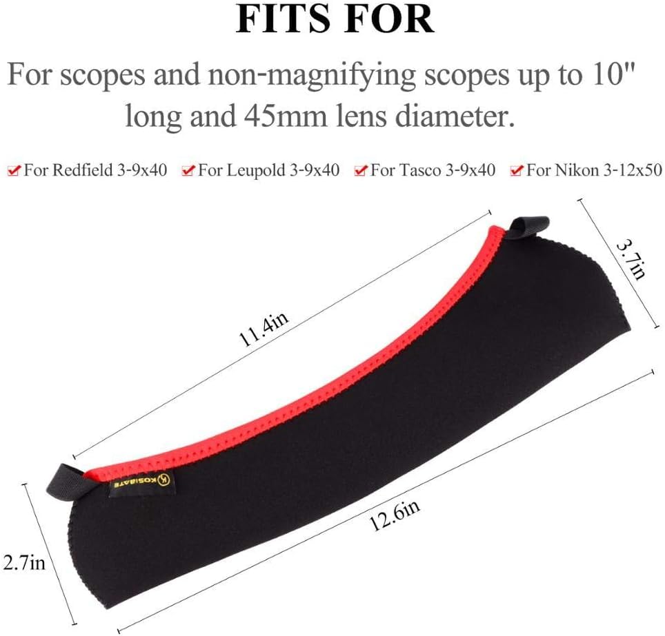 Funda de Alcance de Rifle de Caza 13" Neopreno Protectora