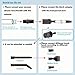 EZ SPARES Micro Cleaning Kit Vacuum Attachment Keyboard Crevice Cleaning Tool Brush Kit,Universal Vacuum Cleaner Attachment(7PCS)
