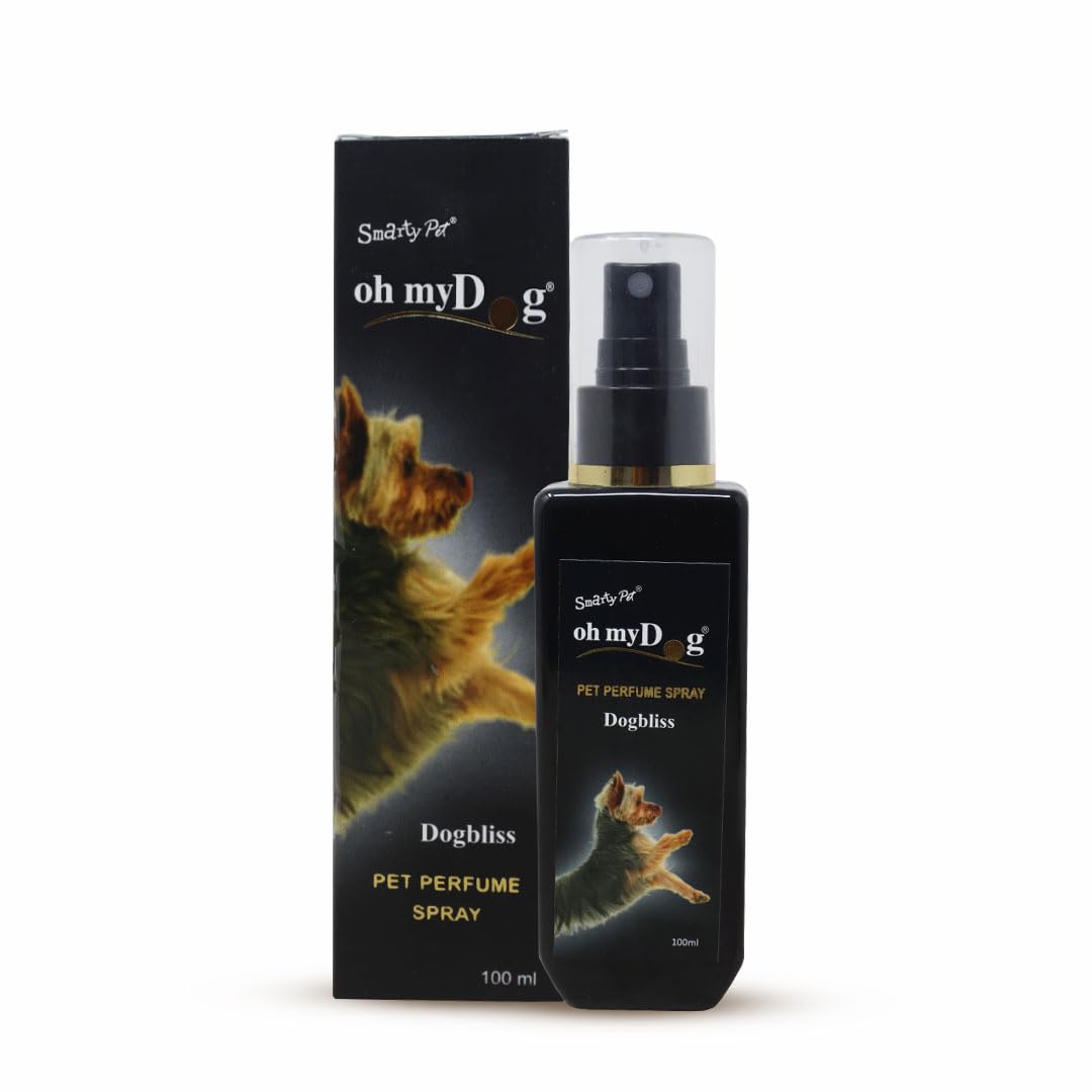 Plushmate Oh My Dog Perfume Spray Control Body Odour & Keep Coat Smelling Fresh for Dogs, Puppies, Cats and Kittens (100ml, Dog Bliss)