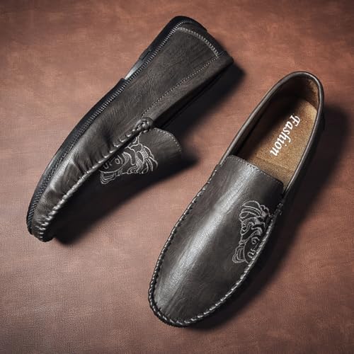 Mens Loafers Slip Resistant Lightweight Slipon Suitable for Driving Business Casual and Outdoor Travel2