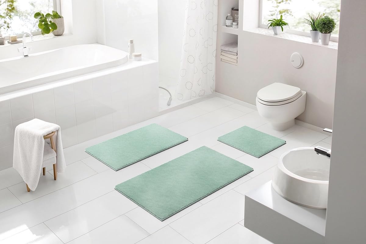 MOLENA - Tapis de Bain 60x100 cm Sauge